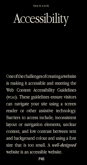 How to make a website: Page 46