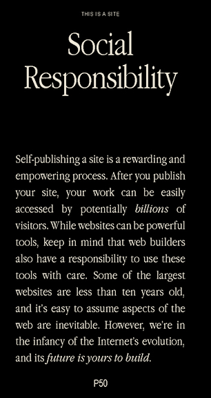 How to make a website: Page 50